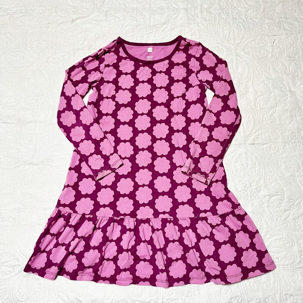 Tea Collection Printed Ruffle Dress Size 7 - Picture 2 of 7